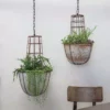 Nkuku Planters & Vases Abari Caged Hanging Planter