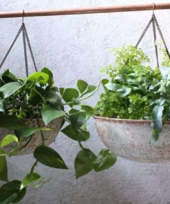 Nkuku Abari Round Hanging Planter
