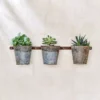 Nkuku Abari Wall Hung Planter Triple Planters & Vases