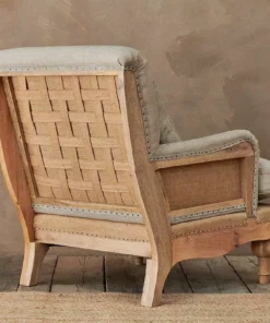 Nkuku Abe Linen Armchair - Stone Living Room 14 Nkuku Abe Linen Armchair - Stone Living Room