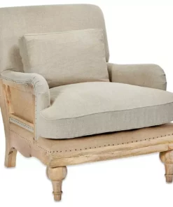 Nkuku Abe Linen Armchair - Stone Living Room 19 Nkuku Abe Linen Armchair - Stone Living Room