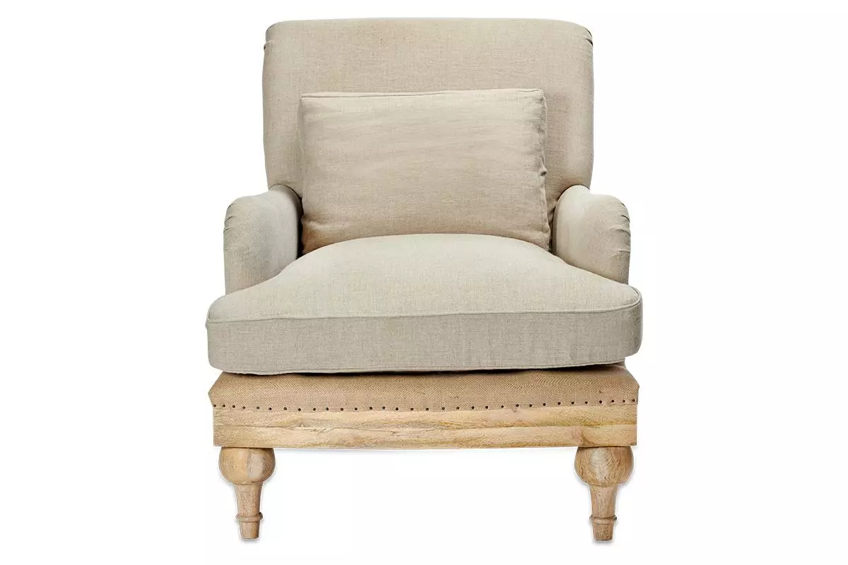 Nkuku Abe Linen Armchair - Stone Living Room 11 Nkuku Abe Linen Armchair - Stone Living Room