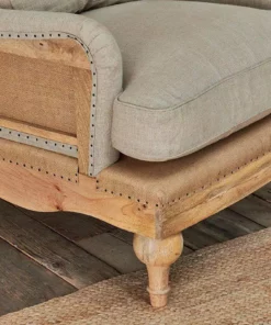 Nkuku Abe Linen Armchair - Stone Living Room 16 Nkuku Abe Linen Armchair - Stone Living Room