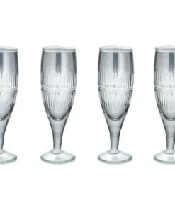 Nkuku Abeeko Champagne Glass - Smoke (Set Of 4)