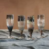 Nkuku Abeeko Champagne Glass - Smoke (Set Of 4)