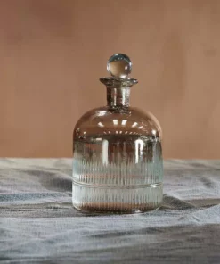 Nkuku Tableware Abeeko Decanter - Aged Gold