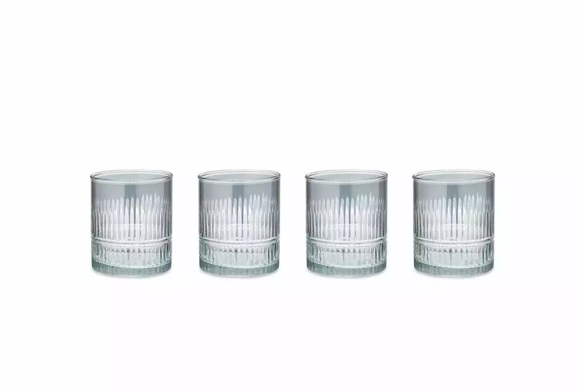 Nkuku Abeeko Tumbler - Smoke (Set Of 4) Tableware 5 Nkuku Abeeko Tumbler - Smoke (Set Of 4) Tableware