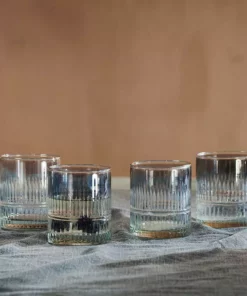 Nkuku Abeeko Tumbler - Smoke (Set Of 4) Tableware