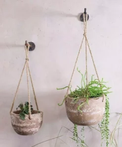 Nkuku Home Accessories Affiti Clay Hanging Planter