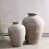 Nkuku Small Affiti Clay Tapered Pot Home Accessories