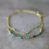 Nkuku Eco-Friendly Gifts Aja Lolite, Labradorite And Calcydone Bracelet