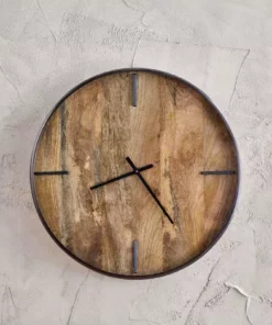 Nkuku Alomi Mango Wood Clock