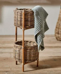 Nkuku Home Accessories Amandi Rattan Storage Stand
