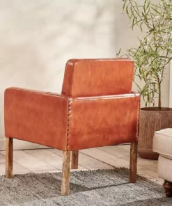Nkuku Amari Leather Occasional Chair