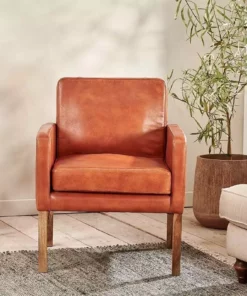 Nkuku Amari Leather Occasional Chair