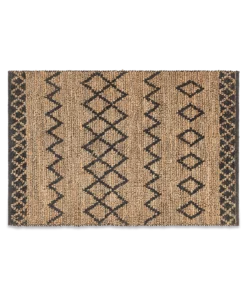Nkuku Ambara Jute Rug - Medium - Black & Natural Home Accessories 9 Nkuku Ambara Jute Rug - Medium - Black & Natural Home Accessories