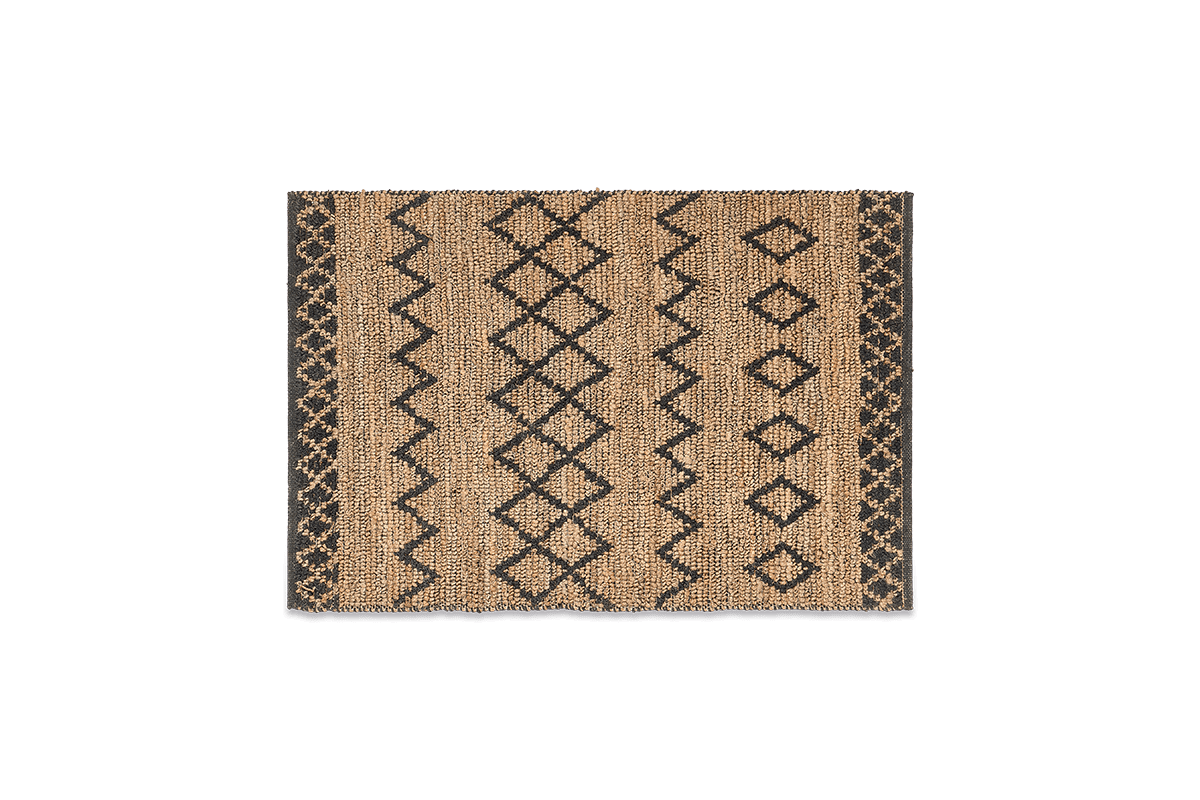 Nkuku Ambara Jute Rug - Medium - Black & Natural Home Accessories 6 Nkuku Ambara Jute Rug - Medium - Black & Natural Home Accessories
