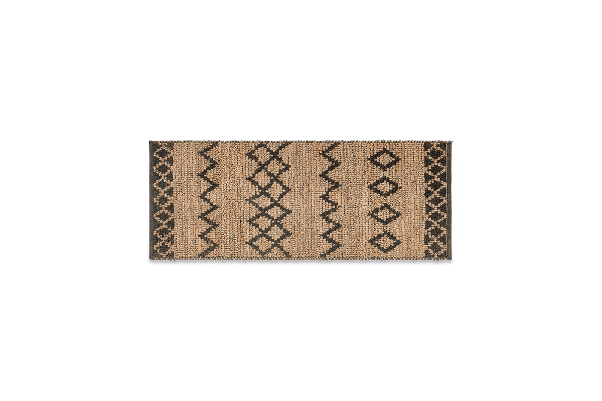 Nkuku Ambara Jute Runner - Black & Natural 5 Nkuku Ambara Jute Runner - Black & Natural