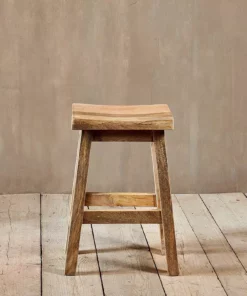 Nkuku Ambi Wooden Stool - Short