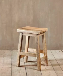 Nkuku Ambi Wooden Stool - Short