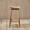 Nkuku Ambi Wooden Stool - Tall Kitchen & Dining Room
