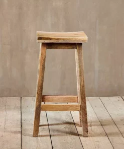 Nkuku Ambi Wooden Stool - Tall Kitchen & Dining Room