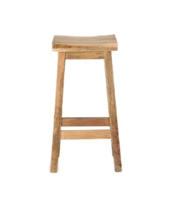Nkuku Ambi Wooden Stool - Tall Kitchen & Dining Room