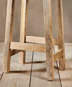 Nkuku Ambi Wooden Stool - Tall Kitchen & Dining Room