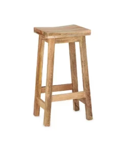 Nkuku Ambi Wooden Stool - Tall Kitchen & Dining Room