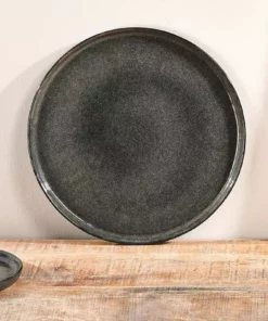 Nkuku Amina Dinner Plate - Sea Grey