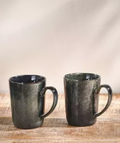 Nkuku Amina Mug - Sea Grey (Set Of 2)