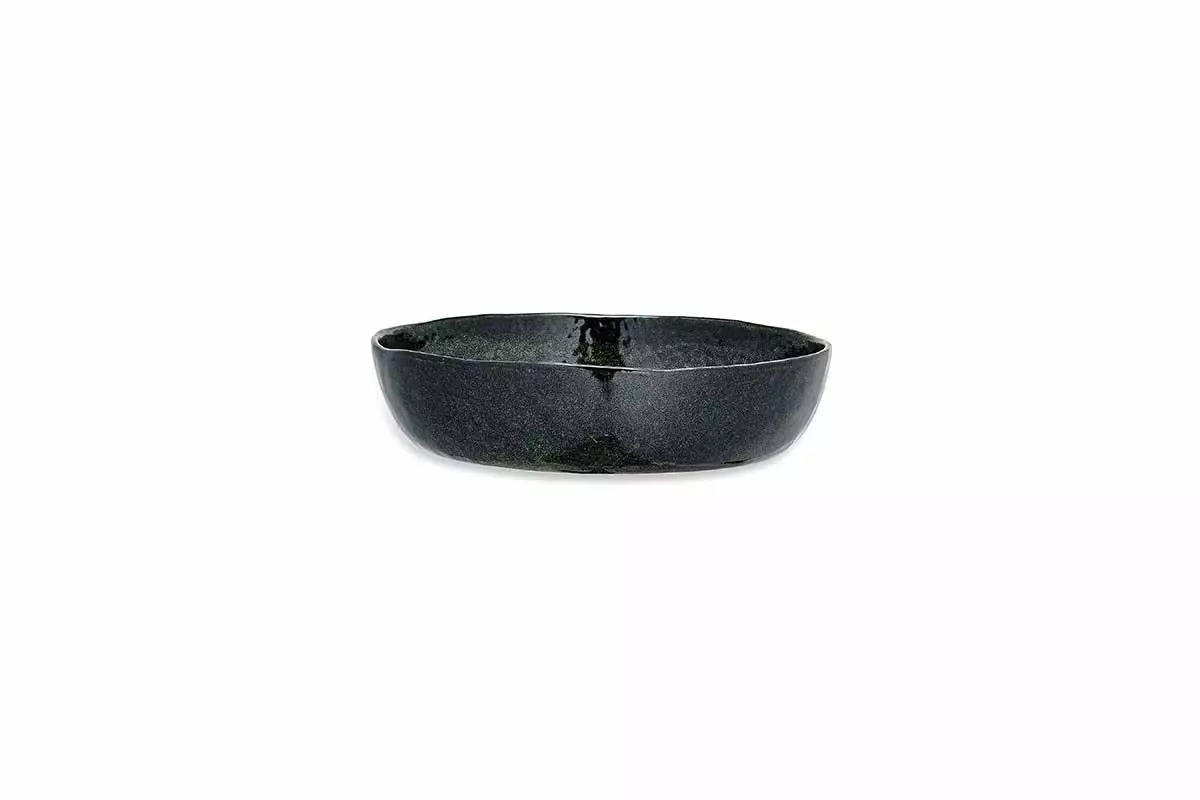 Nkuku Amina Serving Bowl - Sea Grey - Small New Arrivals 7 Nkuku Amina Serving Bowl - Sea Grey - Small New Arrivals