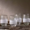 Nkuku Anara Etched Tumbler - Clear - Large (Set Of 4)