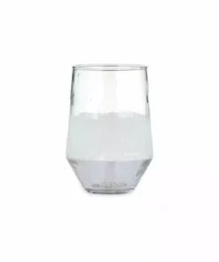 Nkuku Anara Etched Tumbler - Clear - Large (Set Of 4)