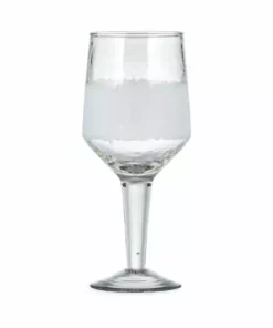 Nkuku Anara Etched Wine Glass - Clear - Large (Set Of 4)