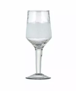 Nkuku Tableware Anara Etched Wine Glass - Clear - Small (Set Of 4)