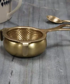 Nkuku Antique Brass Tea Strainer