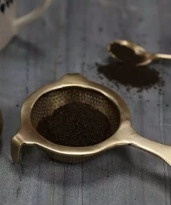 Nkuku Antique Brass Tea Strainer