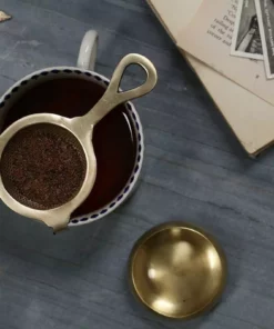 Nkuku Antique Brass Tea Strainer