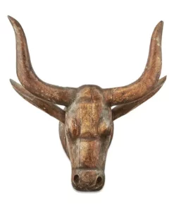 Nkuku Arba Wooden Cow Head - Large Home Accessories 9 Nkuku Arba Wooden Cow Head - Large Home Accessories