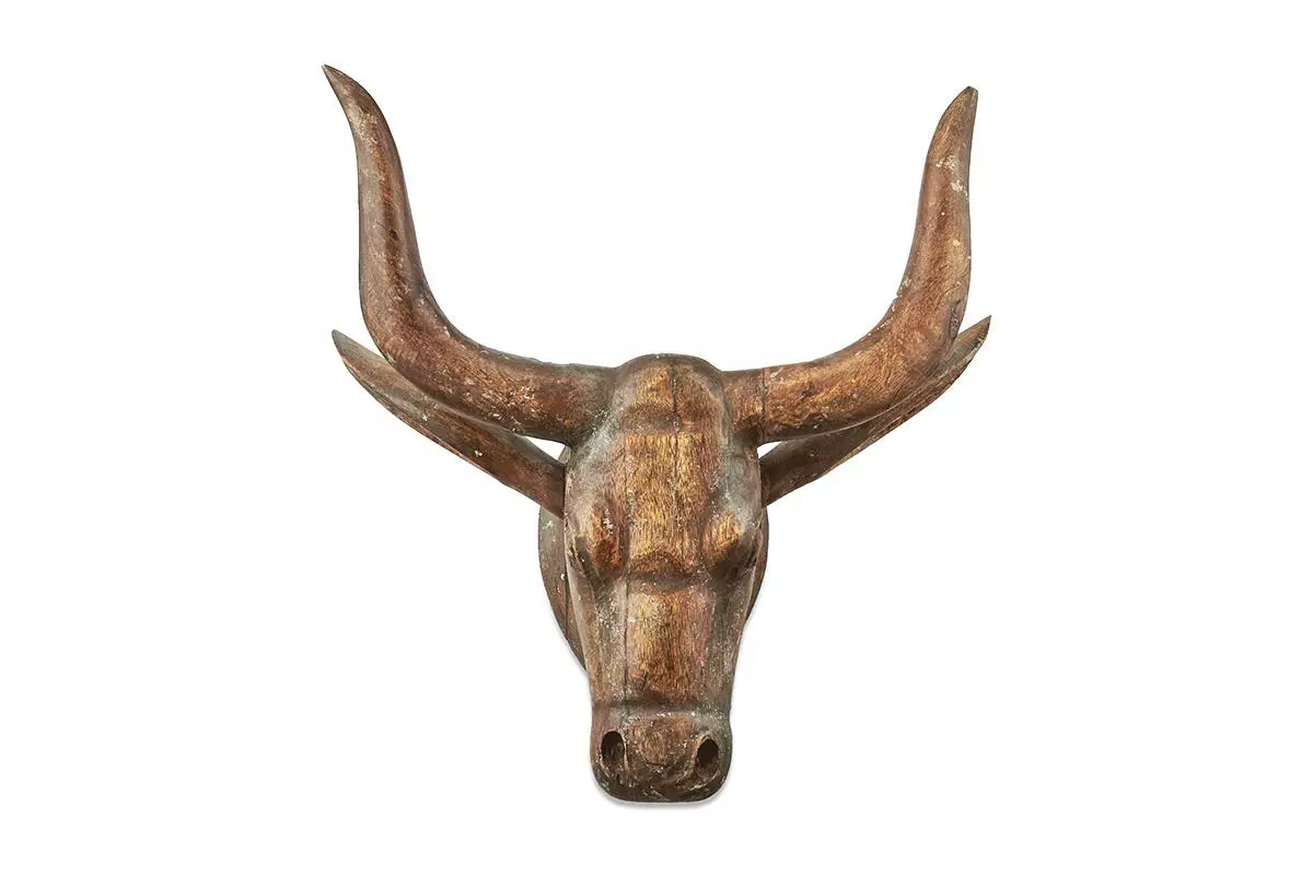 Nkuku Arba Wooden Cow Head - Large Home Accessories 6 Nkuku Arba Wooden Cow Head - Large Home Accessories