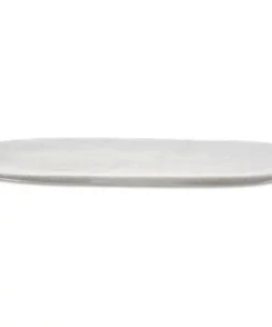 Nkuku Serveware Arjun Marble Platter - White