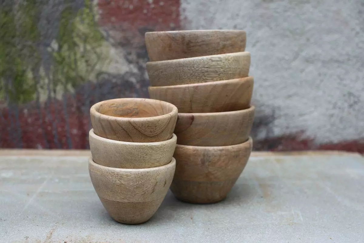 Nkuku Tableware Artisan Nibble Bowl (Set Of 2) 3 Nkuku Tableware Artisan Nibble Bowl (Set Of 2)