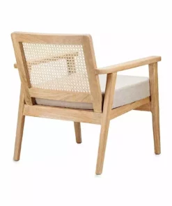 Nkuku New Arrivals Atri Mango Wood & Cane Occasional Chair