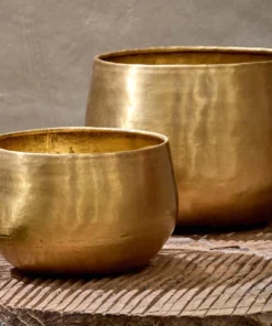 Nkuku Atsu Brass Planter 11 Nkuku Atsu Brass Planter