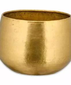 Nkuku Atsu Brass Planter 15 Nkuku Atsu Brass Planter