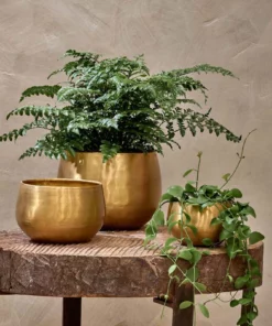 Nkuku Atsu Brass Planter