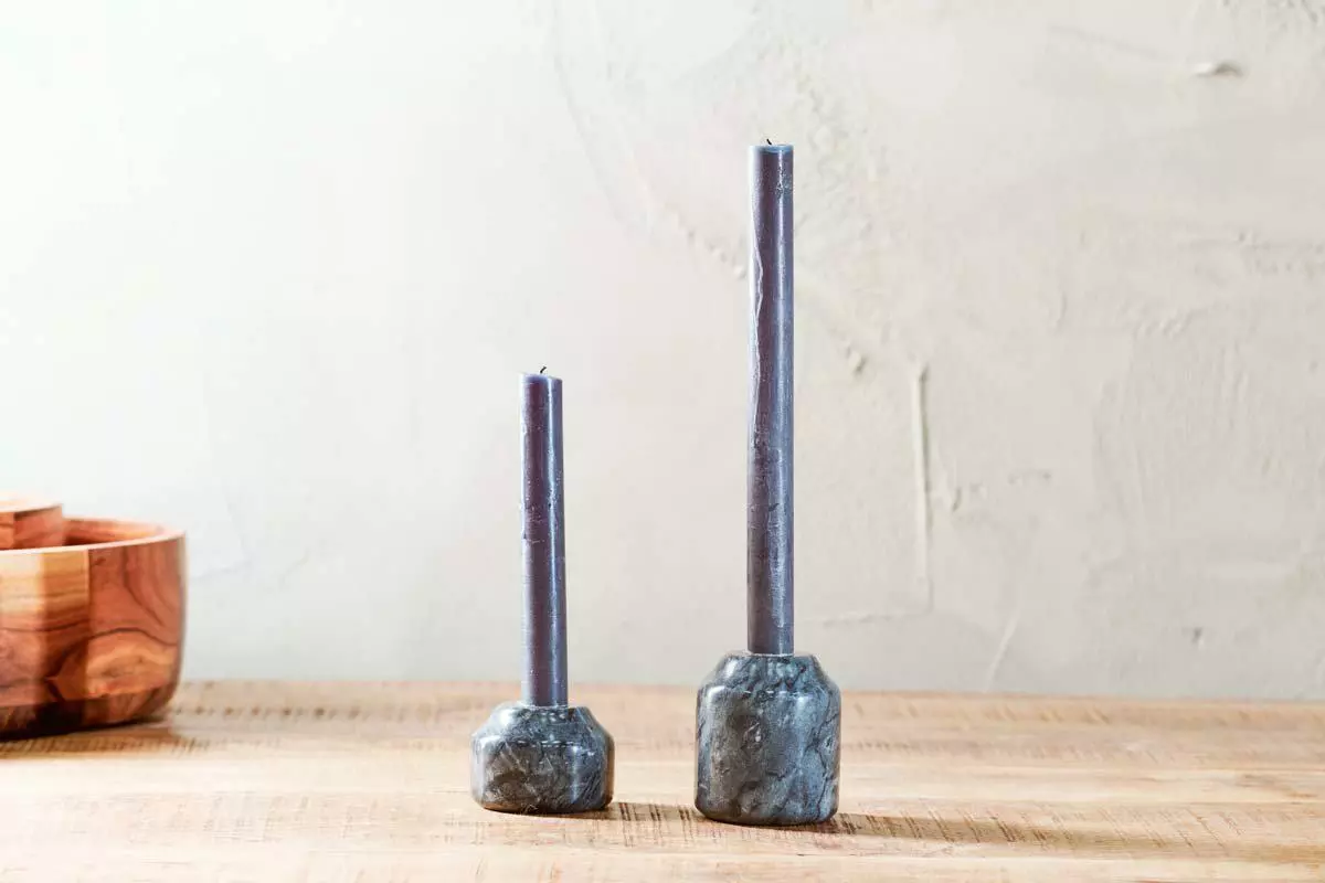 Nkuku Aya Marble Candlestick Home Accessories 3 Nkuku Aya Marble Candlestick Home Accessories
