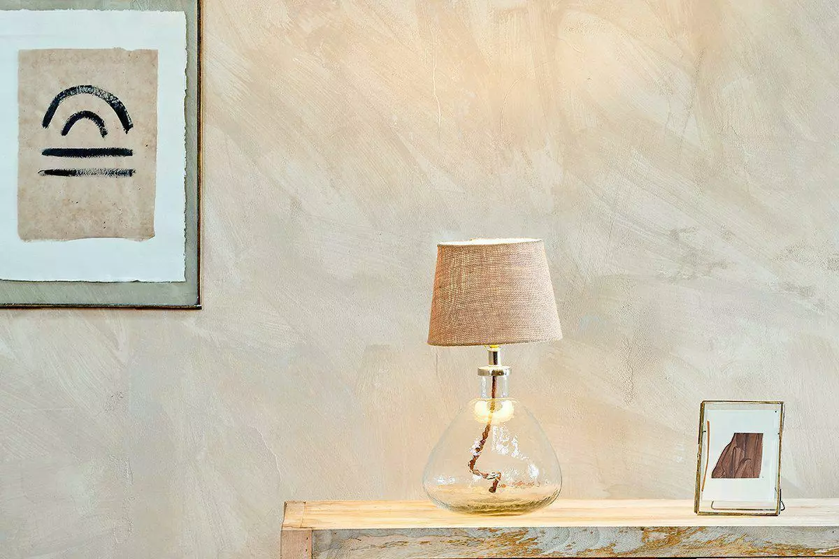 Nkuku Baba Clear Glass Lamp - Small Wide Living Room 3 Nkuku Baba Clear Glass Lamp - Small Wide Living Room