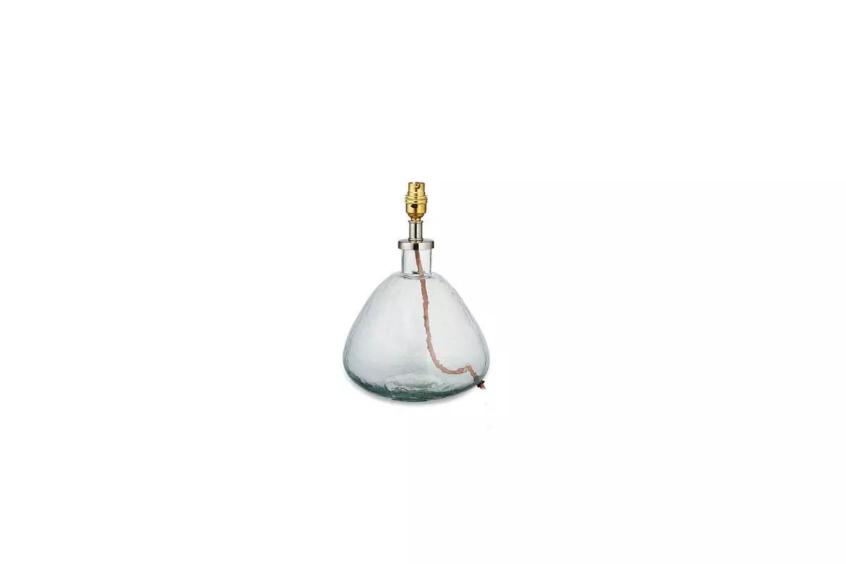 Nkuku Baba Clear Glass Lamp - Small Wide Living Room 5 Nkuku Baba Clear Glass Lamp - Small Wide Living Room